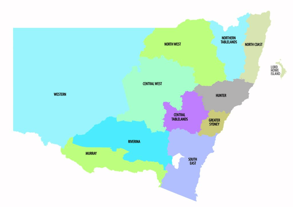 Landcare Regions in NSW